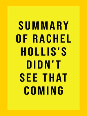 cover image of Summary of Rachel Hollis's Didn't See That Coming
